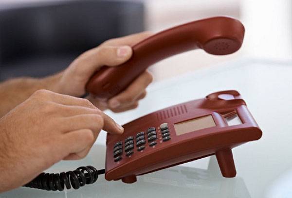 Numerio rinkimas telefonu