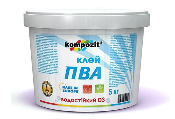 Vandeniui atsparūs PVA klijai