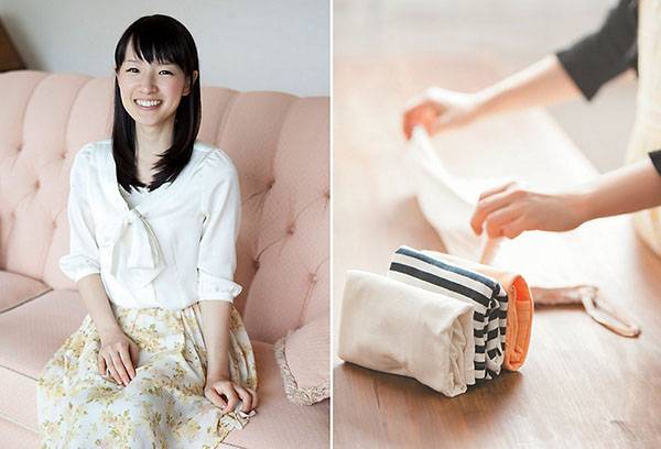 Marie Kondo lankstyti daiktus