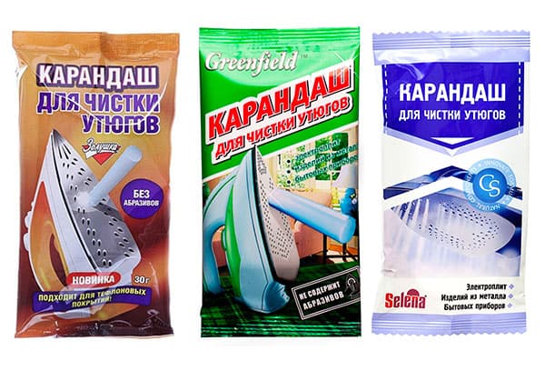 Pieštukų tipai lygintuvams valyti