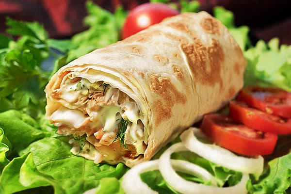 Shawarma su grietinės padažu