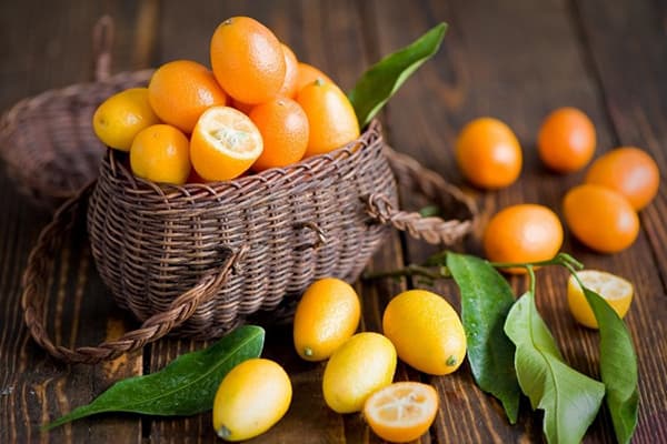 Krepšelis su kumquat