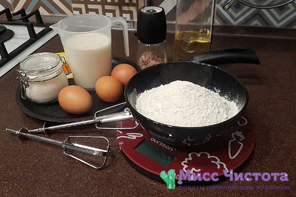 Ingredientai japoniškiems blynams
