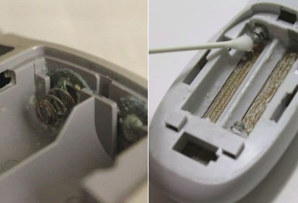nuotolinio valdymo pulto valymas iš vidaus