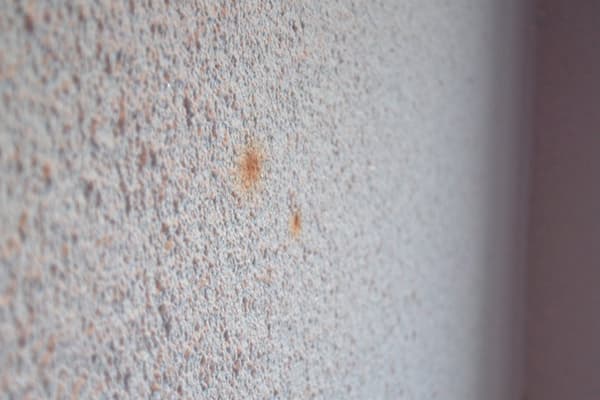 Rūdžių dėmės ant skystų tapetų