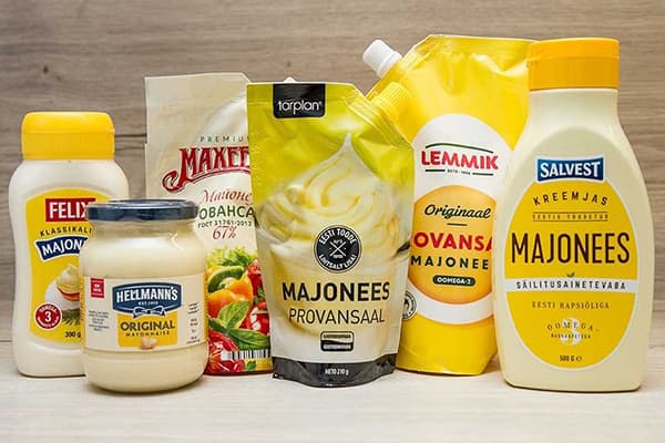 Įvairių rūšių majonezas