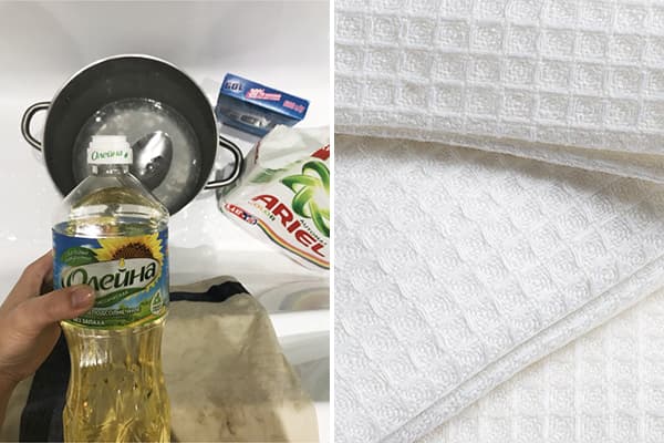 Augalinis aliejus rankšluosčiams balinti