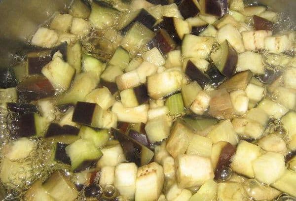 Baklažanų blanširavimas