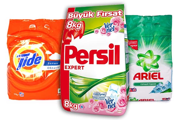 Milteliai Ariel, Persil ir Tide