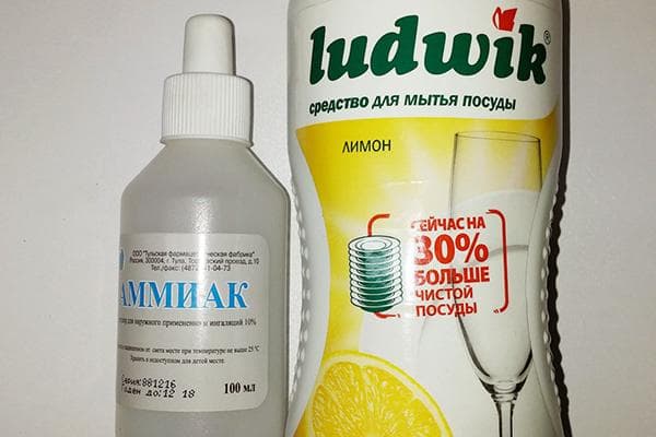Amoniakas ir indų ploviklis