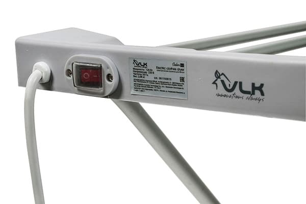 Elektrinės drabužių džiovyklės mygtukas