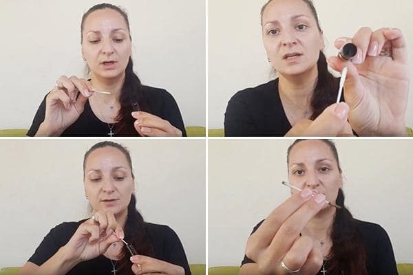 IQOS valymas medvilniniu tamponu