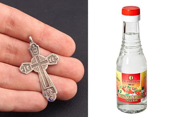 Acto rūgštis sidabro valymui