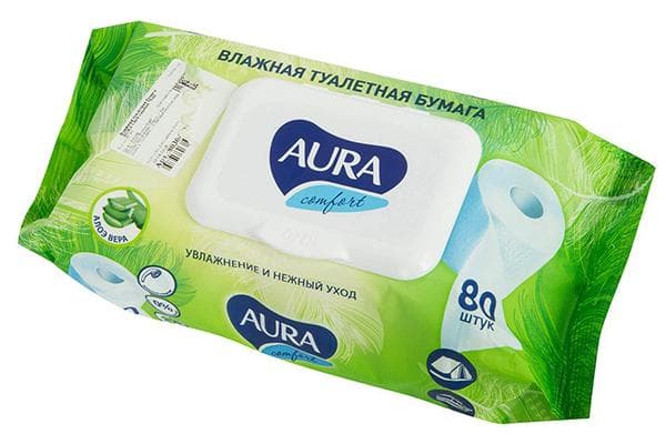 Aura šlapias tualetinis popierius