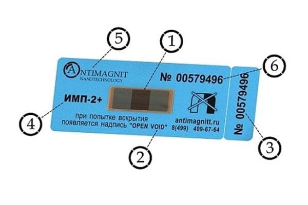 Antimagnetinio sandariklio elementai