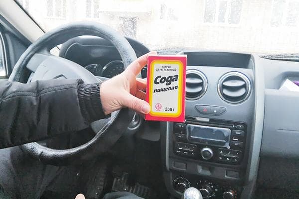 Soda automobilio salono valymui