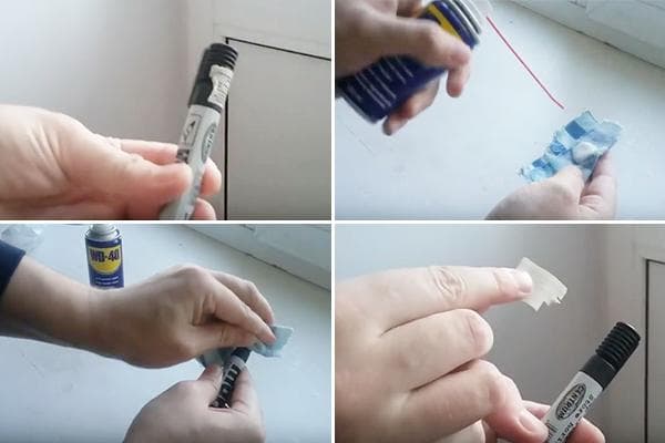 Lipduko pašalinimas naudojant WD-40