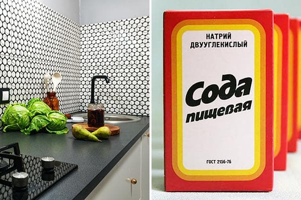Soda plastikiniams stalviršiams valyti