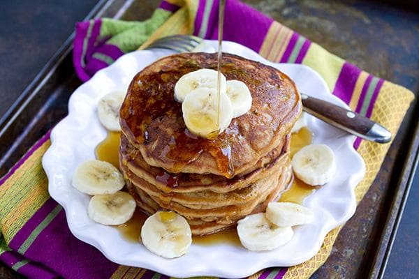 Blynai su bananais ir medumi
