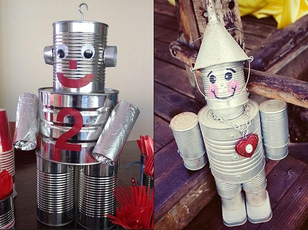 Robotai pagaminti iš skardinių