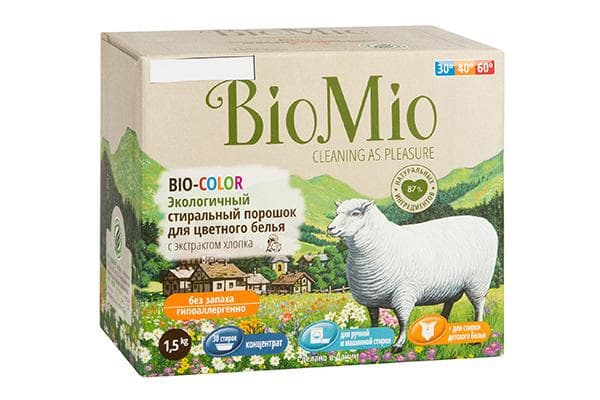 Skalbimo milteliai BioMio BIO-COLOR