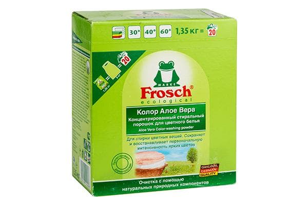 Frosch skalbimo milteliai Aloe Vera