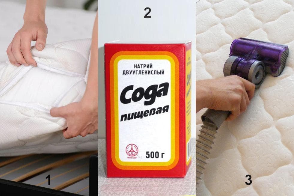 3 žingsniai, kaip išvalyti čiužinį su soda