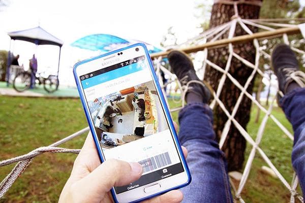 Vaizdo stebėjimas per išmanųjį telefoną