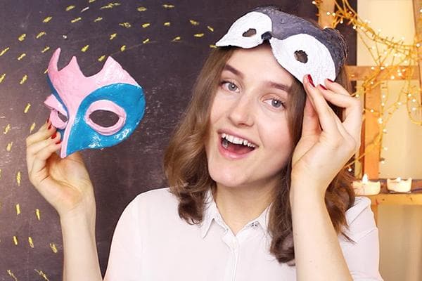 Papier-maché kaukės