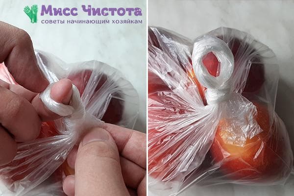 Maišelio surišimas laisva kilpa