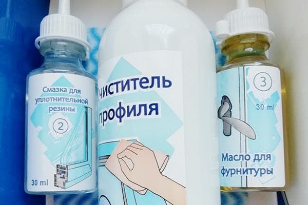 Plastikinių langų priežiūros priemonės