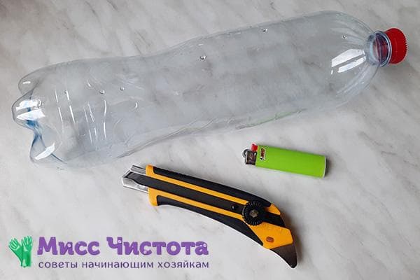Viskas, ko reikia norint pagaminti užtrauktuku iš plastikinio butelio