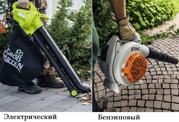 Elektrinis ir benzininis dulkių siurblys