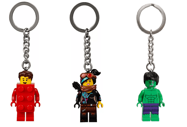 Lego raktų pakabukas