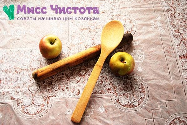nuvalykite mentelę ir nešvarų kočėlą
