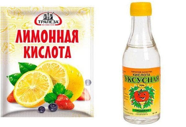 Citrinų rūgštis arba actas monetoms valyti