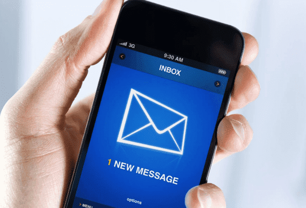 SMS en el teléfono