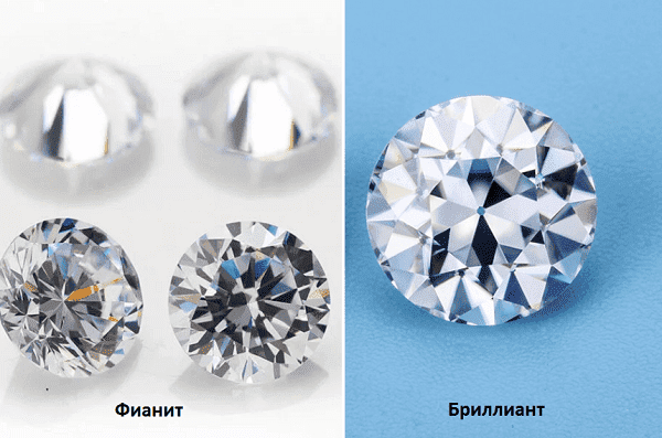 Kubinis cirkonis ir deimantas