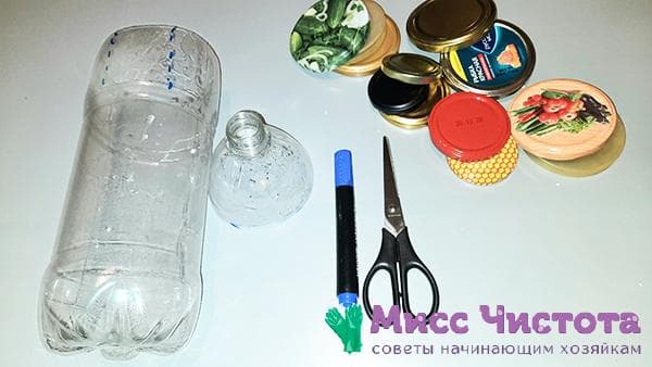 gyvenimo įsilaužimai su plastikiniu buteliu