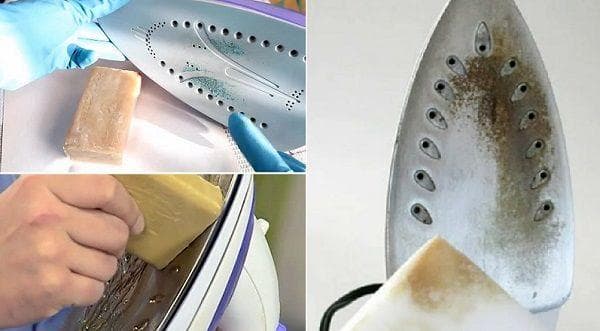Skalbimo muilas lygintuvui valyti