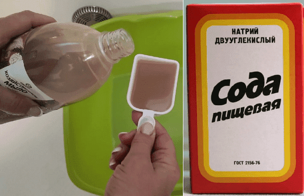Soda ir skystas muilas