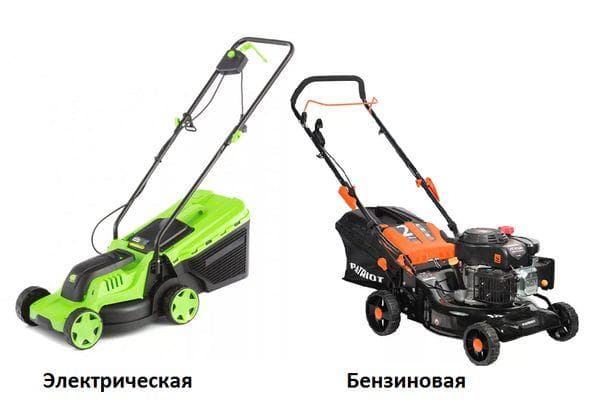 Benzininė ir elektrinė vejapjovė
