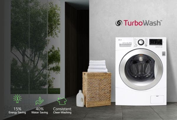 Turbo skalbimas LG skalbimo mašinoje