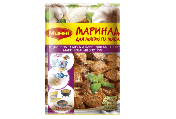 Maggi marinatas minkštai mėsai