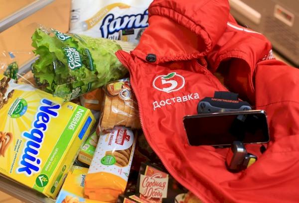 Prekių užsakymas iš Pyaterochka paslaugų