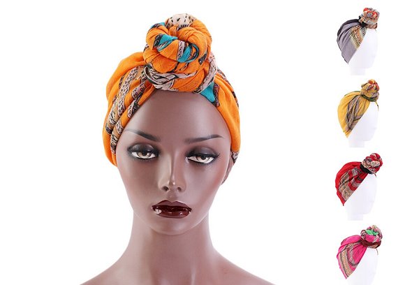 Turbanas su mazgu ant kaktos
