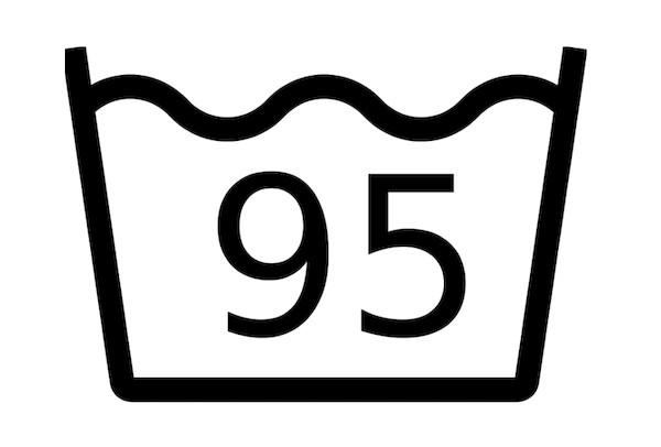 Skalbti 95 laipsnių ženkle
